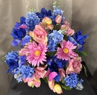 Cemetery Flowers Sympathy Grave Flowers Artificial Arrangement Memorial Tribute