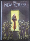 The New Yorker Nov 11 1944 Vintage Magazine Cover Stage Door Art