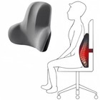 Memory Foam Seat Cushion W lumbar Support Pillow For Back   Sciatica Pain Relief