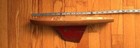 Vintage Rochette Wooden Sailboat Model Hull  Moby Dick 16  X 3  For Repair