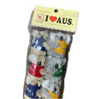New Australia Souvenir Plush Koala Bear Keychains 12 Multi-color I Love Aus