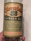 Embossed Clear Cloverdale Ginger Ale Bottle W  Paper Label 