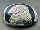 American Bald Eagle Head Patriotic Hand-crafted German Silver Belt Buckle
