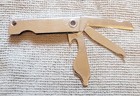 Basic Pocketknife Blade File Bottle Opener Silver Small Keychain Free Shipping