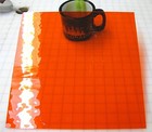 110 Mosaic Tiles 1 2  Orange Pop  Waterglass Transparent Stained Glass