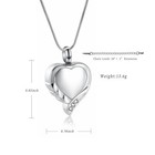 Cremation Jewelry Heart Urn Necklace For Ashes For Women Gilrs Memorial Keepsake