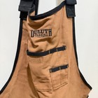 Duluth Trading Firehose Bib Work Apron Brown Carpenter Water Repellent