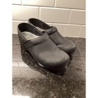 Dansko Women s Leather Slip On Work Professional Clogs Shoes Nursing Black Sz 39