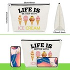 Ice Cream Makeup Bag Summer Themed Gifts Ice Cream Lover Gifts For Women Daug   