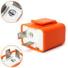 2pcs 2-pin Electronic Turn Signal Flasher Relay Fix Motorcycle Turn Signal Hyper