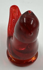 Cardinal Of Love Glass Bird Signed W Ward 1997 Titan Art Glass Ruby Red