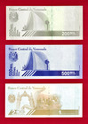 Rare Venezuela 2020 A-b-e Series 200 000  500 000   1000000 Bolivares Unc Notes