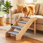 4   5-step  Portable Pet Stairs For Dog Indoor High Bed Non-slip Ladder Ramp