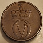 1962 Norway 1 Ore Squirrel  Nice Vintage Coin  Animal Coin