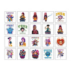 20pcs set Cartoon Kpob Damon Hunters Rumi Kang Temporary Tattoo Sticker Rumi