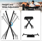 Heavy Duty Piano Keyboard Stand And Bench  Portable Universal Musical Keyboard S