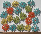 21 Daisy Mosaic Tiles Mixed Size   Color Broken China Plate Floral Tiles