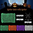 Charniol 900 Sqft Halloween Spider Webs With 100 Fake Spiders  4 Colors