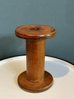 Vintage Large 7  X 4 1 2  Wooden Industrial Textile Bobbin Spool Wood Solid