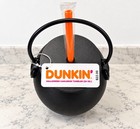 Dunkin Salem Halloween 2026 Cauldron Tumbler 32oz Black With Orange Straw New