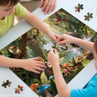 100 Pieces Jigsaw Puzzles Kids Elephant Safari Jungle Animals Learning Board