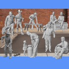 Ho Scale Everyday Figures  batch E N001-n250  1 87 Unpainted Resin
