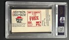 Tom Browning Signed Perfect Game Ticket Stub Psa Authenticated    perfect Game   
