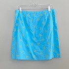 Talbots Vintage Embroidered Skirt Knee Length 100  Cotton Womens 14p Lot Of 2