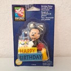 Vintage Disney Mickey Mouse Wilton Cake Topper Happy Birthday 3  Candle  t1 
