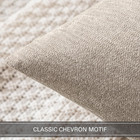 2 Pack Beige 18x18 Chenille Pillow Covers Soft Throw Cushion Covers Sofa Decor