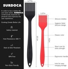Surdoca Silicone Pastry Basting Brush - 2pcs 10 10 1    8 2   Black 