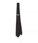 Prada Classic Triangle Logo Tie Men s Formal Tie Black Holiday Gift Box Set New