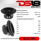 Ds18 Slc-8s 8  Car Audio Subwoofer 400w Max Power  200w Rms Svc 4 Ohm