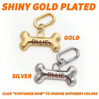 Custom Dog Tags Engraved Personalized Pet Id Name Plate 3d Bone Collar Charm
