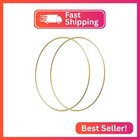 2 Pack 10inch Metal Floral Hoop Wreath Macrame Gold Craft Hoop Rings For Making
