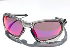 New  Oakley Plazma Grey Ink Transparent Clear W Prizm Road Bike Sunglass 9019