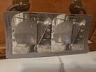 Stereoview Real Photo Band Saw Cutting Redwood Log California Antique Photograph
