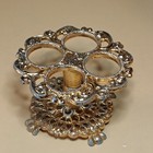 Vintage 4 Lipstick Holder Floral Goldtone
