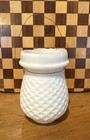 Antique 19th C Victorian White Milk Glass Christmas Candle Fairy Light Lamp