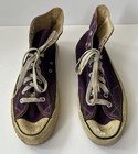 Vintage Converse All Star 1970s 80s Purple Made In Usa Mens Size 11