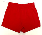 Soffe Shorts Gymnastics Dance Gym Cheer Cheerleader Elastic Waist Red New Girl