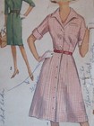 Amazing Vtg 63 Simplicity 5027 Womens Dress W 2 Skirts Pattern 16 5 37b