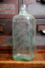 Antique Medical Embalming Apothecary Bottle Glass Jar Rochester Germicide Soap
