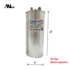 45 5 Mfd Capacitor For Ac Air Conditioning Unit  Condenser Straight Cool