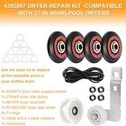 4392067 Dryer Repair Kit  w10837240 Dryer Idler Pulley For Maytag Whirlpool