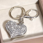 New Beautiful Rhinestone Heart Keychain  Purse Charm