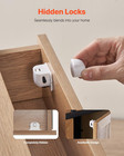 Child Safety Magnetic Cabinet Locks  20 Packs Baby Proofing Cabinet Locks With
