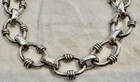 Taxco Mexico Tc-30 Sterling Silver 925 Heavy Toggle Link Bracelet 7 75    28g