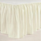 Ruffle Crib Skirt  16  Drop  Ivory
