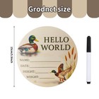 Baby Announcement Sign  Mallard Duck Stuff  5 9 Inches 